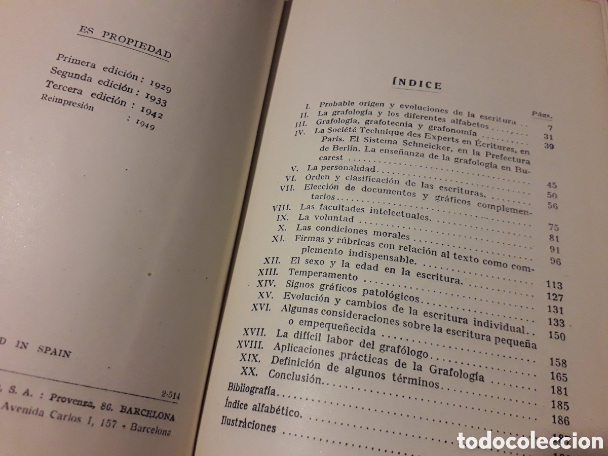 Libros de segunda mano: GRAFOLOG&Iacute;A, MATILDE RAS, - Foto 2