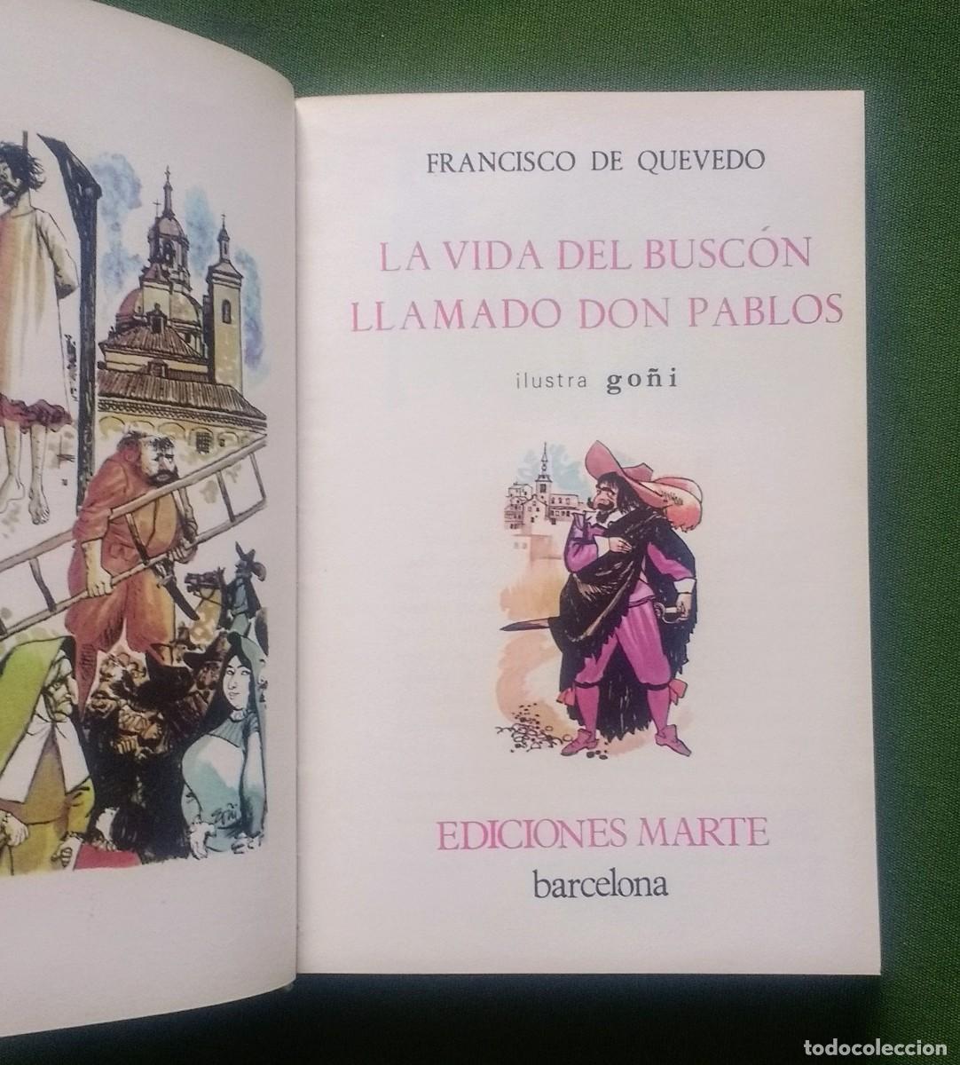 Libros de segunda mano: EL BUSC&Oacute;N - FRANCISCO DE QUEVEDO - ED. MARTE 1966 - LIMITADA Y NUMERADA - Foto 2