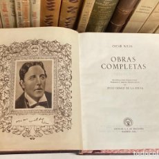 Libros de segunda mano: AÑO 1951 - OBRAS COMPLETAS DE OSCAR WILDE - AGUILAR COLECCIÓN OBRAS ETERNAS CORTES PINTADOS70