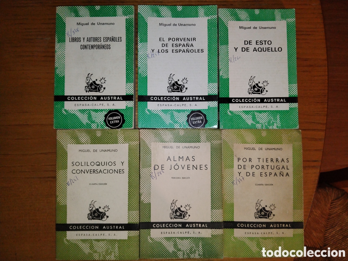 Libros de segunda mano: Miguel de Unamuno. Seis t&iacute;tulos. Colecci&oacute;n austral - Foto 1