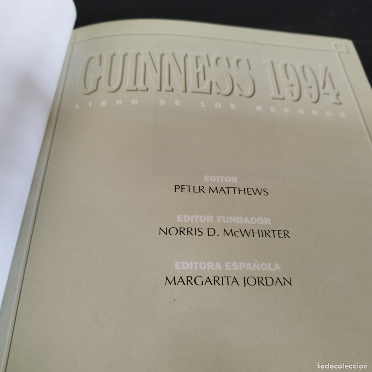 Libros de segunda mano: GUINNESS RECORDS 1994 / PETER MATTHEWS / CONS 48AB / JORDAN - Foto 5