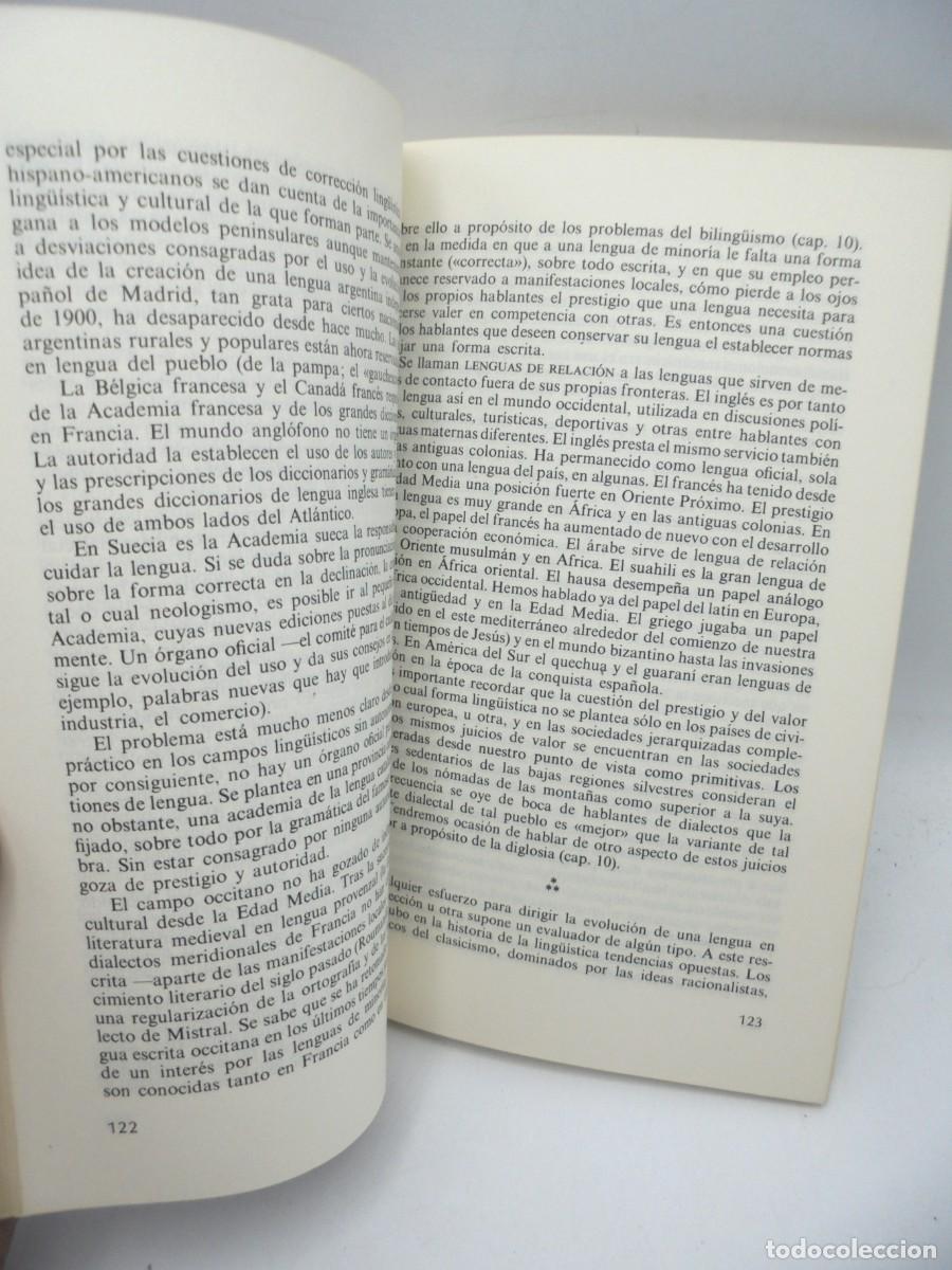 Libros de segunda mano: INTRODUCCION A LA LING&Uuml;ISTICA. BERTIL MALMERG. EDICIONES CATEDRA. 1982. PAGS : 243. - Foto 3