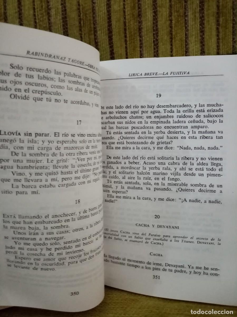 Libros de segunda mano: RABINDRANAZ TAGORE Obra Escojida - Foto 9