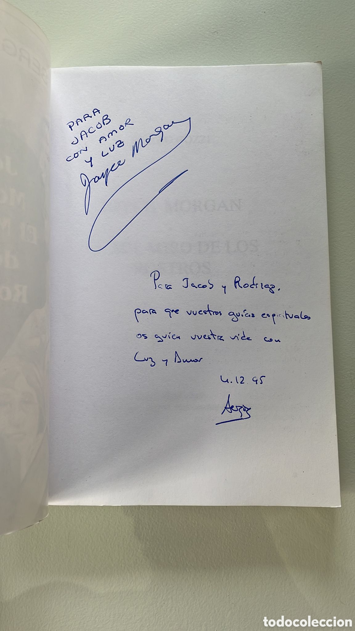 Libros de segunda mano: Firma y dedicatoria de JOYCE MORGAN y Sergio Gozzi. EL MILAGRO DE LOS ROSTROS. Serendipity 2001 - Foto 2