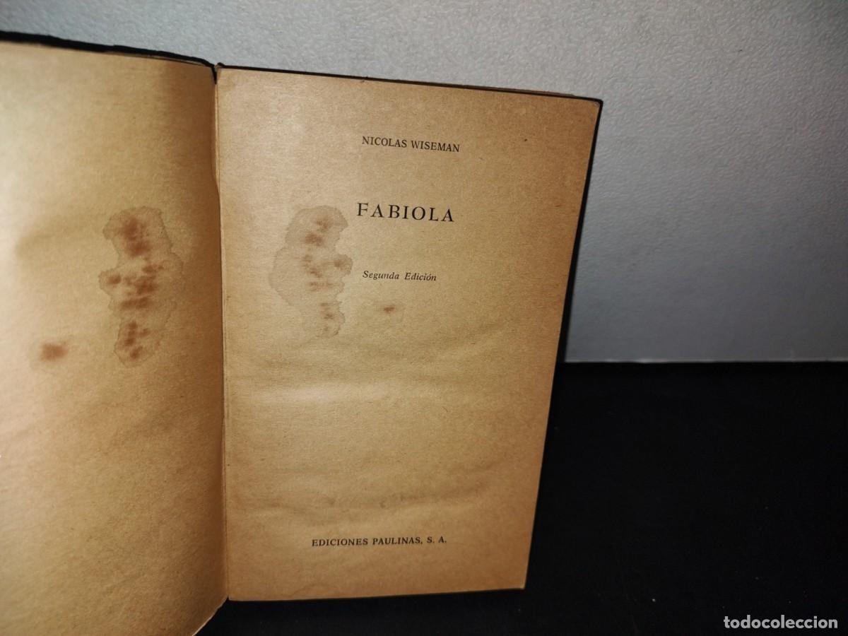 Libros de segunda mano: 184- FABIOLA - NICOLAS WISEMAN - 1972 - Foto 3