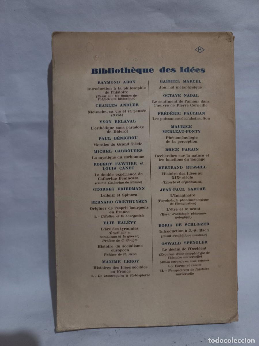 Libros de segunda mano: Yvon Belaval - Lesth&eacute;tique sans paradoxe de Diderot - 1950 - Foto 3