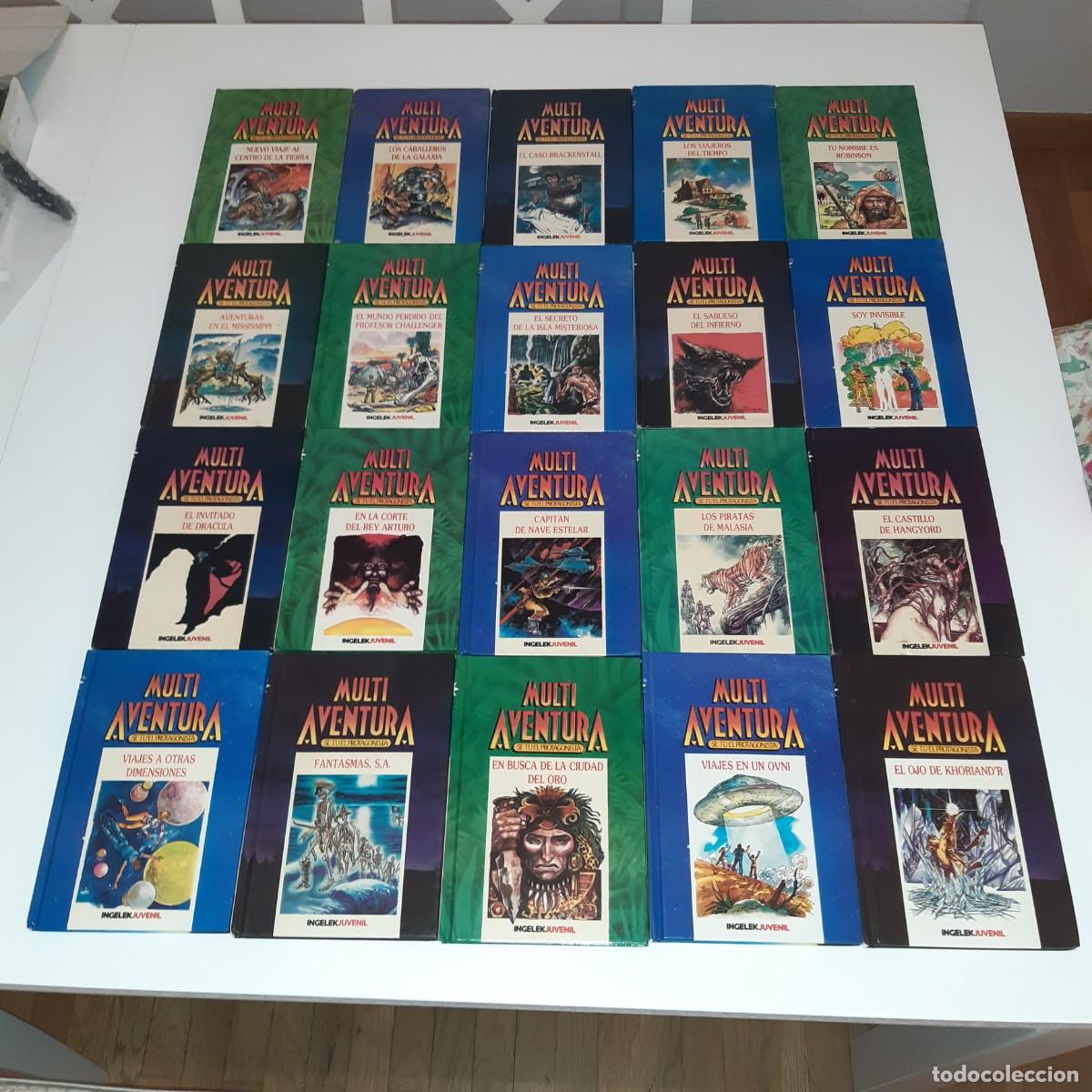 Libros de segunda mano: MULTI AVENTURA 1 al 20. COLECCION COMPLETA. INGELEK. LIBRO JUEGO - Foto 2