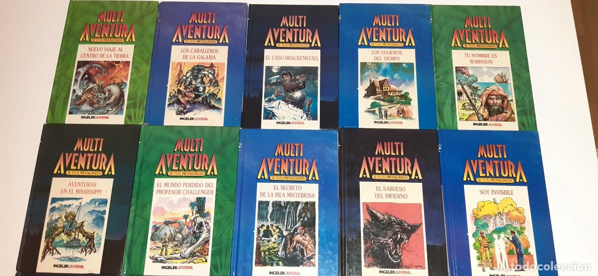 Libros de segunda mano: MULTI AVENTURA 1 al 20. COLECCION COMPLETA. INGELEK. LIBRO JUEGO - Foto 3