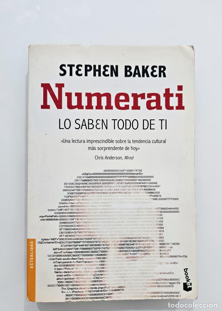 Libros de segunda mano: Numerati | Baker, Stephen | Editorial Seix Barral, 2011 - Foto 2