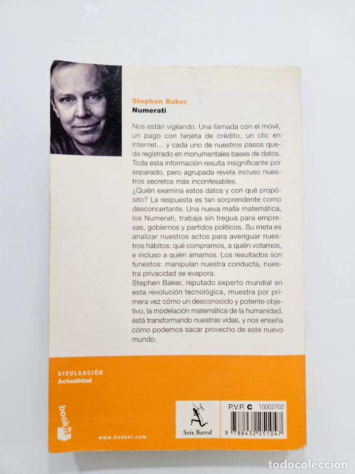 Libros de segunda mano: Numerati | Baker, Stephen | Editorial Seix Barral, 2011 - Foto 5