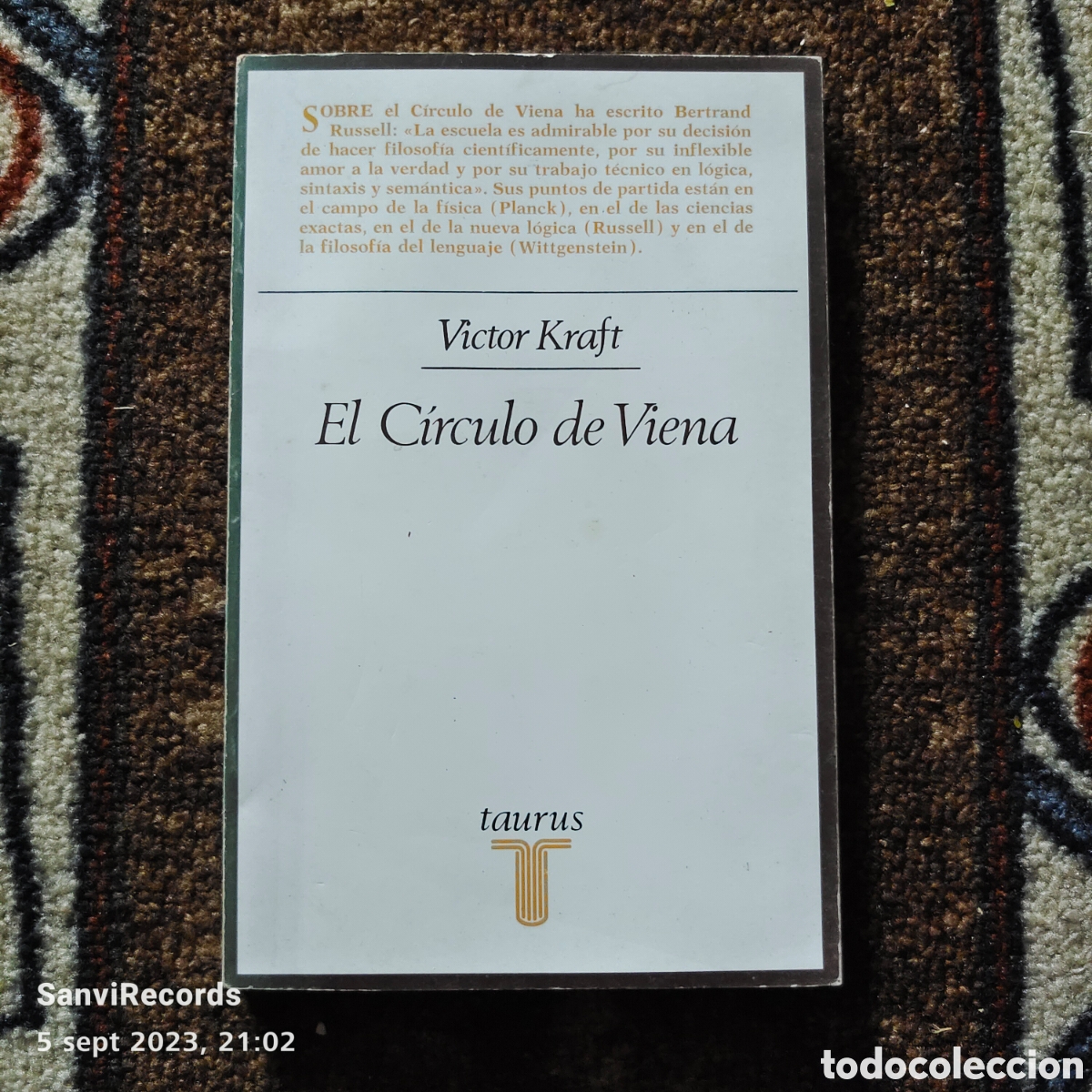 Libros de segunda mano: EL C&Iacute;RCULO DE VIENA (VICTOR KRAFT) (TAURUS) - Foto 1
