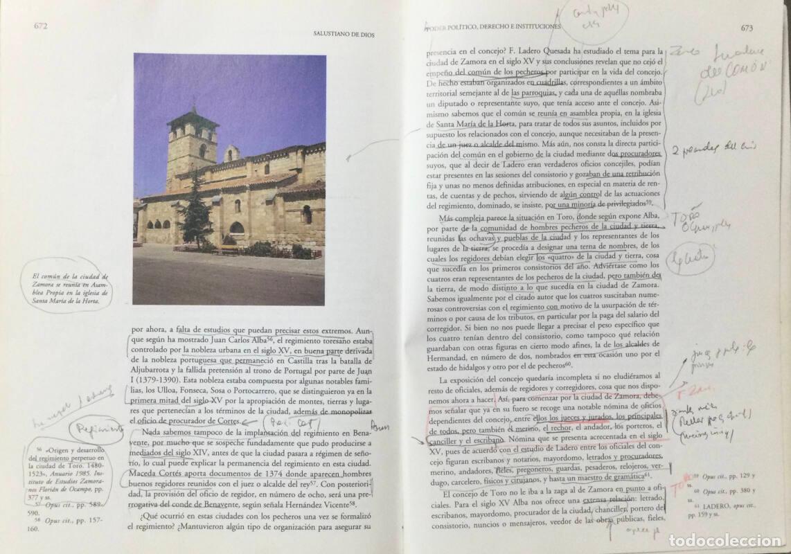 Libros de segunda mano: HISTORIA DE ZAMORA. 13 PODER POLITICO. DE DIOS, Salustiano. . 1995. - Foto 3