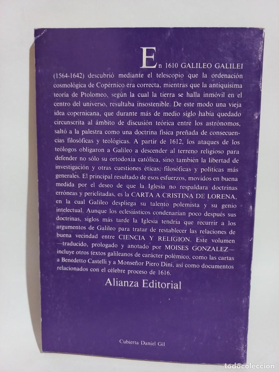 Libros de segunda mano: Galileo Galilei - Carta a Cristina de Lorena - 1987 - Foto 3