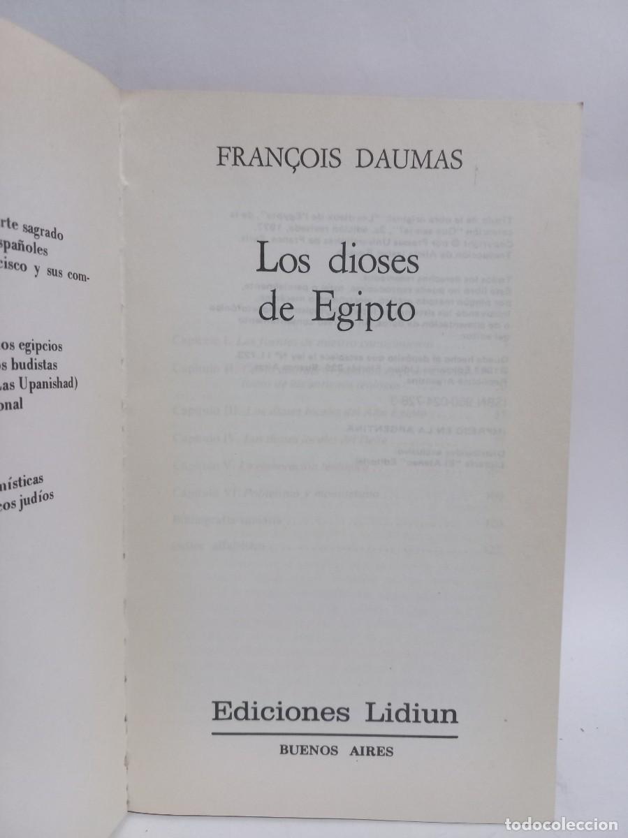 Libros de segunda mano: Francois Daumas - Los Dioses de Egipto - 1982 - Foto 2