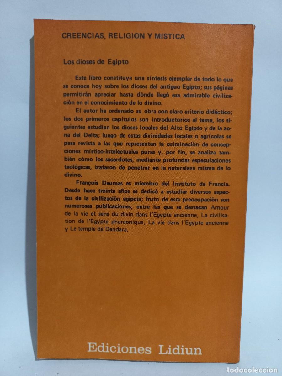 Libros de segunda mano: Francois Daumas - Los Dioses de Egipto - 1982 - Foto 3