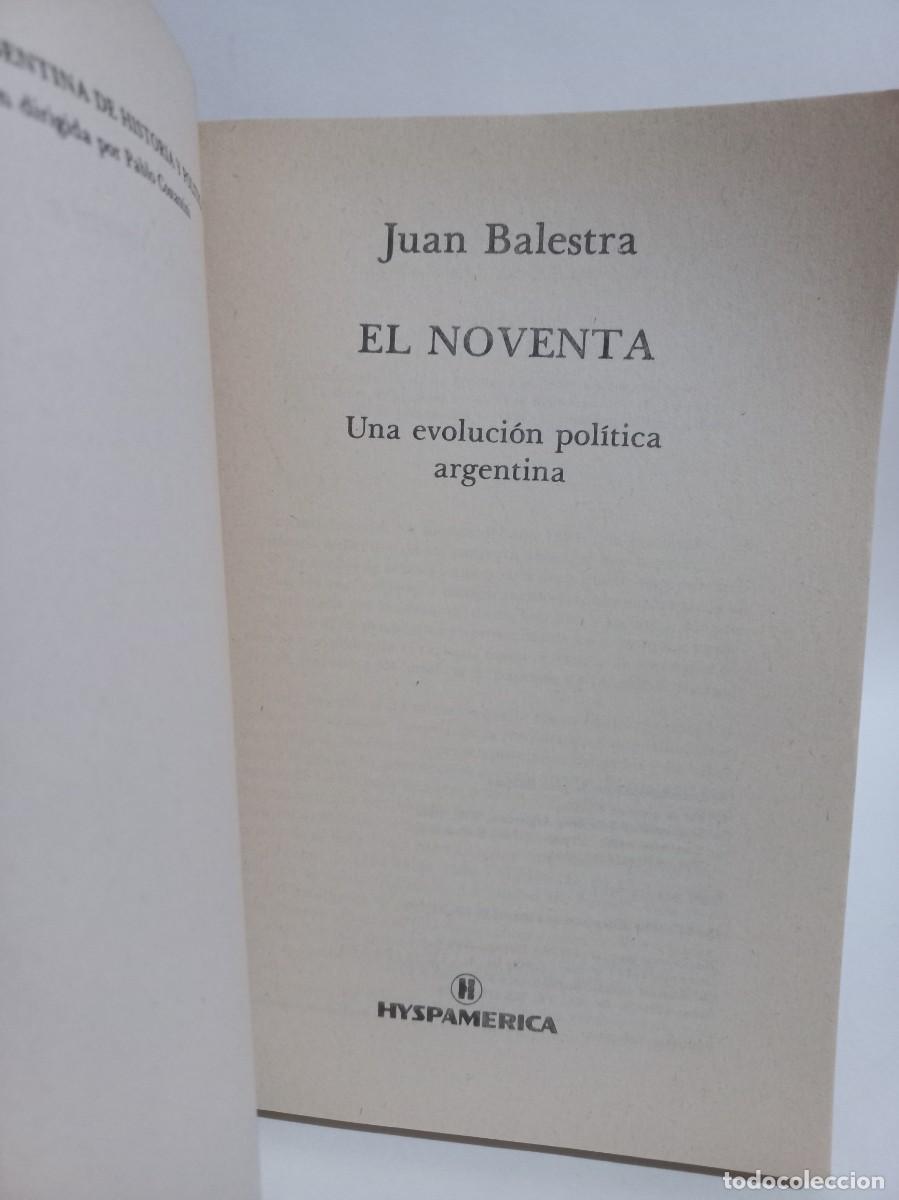 Libros de segunda mano: Juan Balestra - El Noventa - 1986 - Foto 2