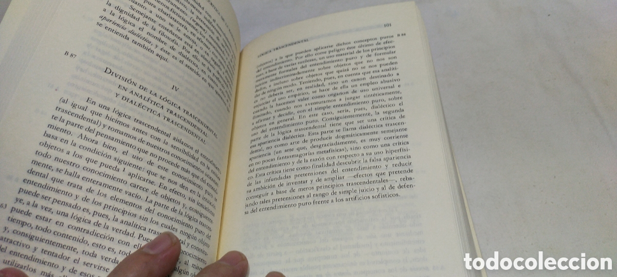 Libros de segunda mano: Cr&iacute;tica de la raz&oacute;n pura Immanuel kant - Foto 4