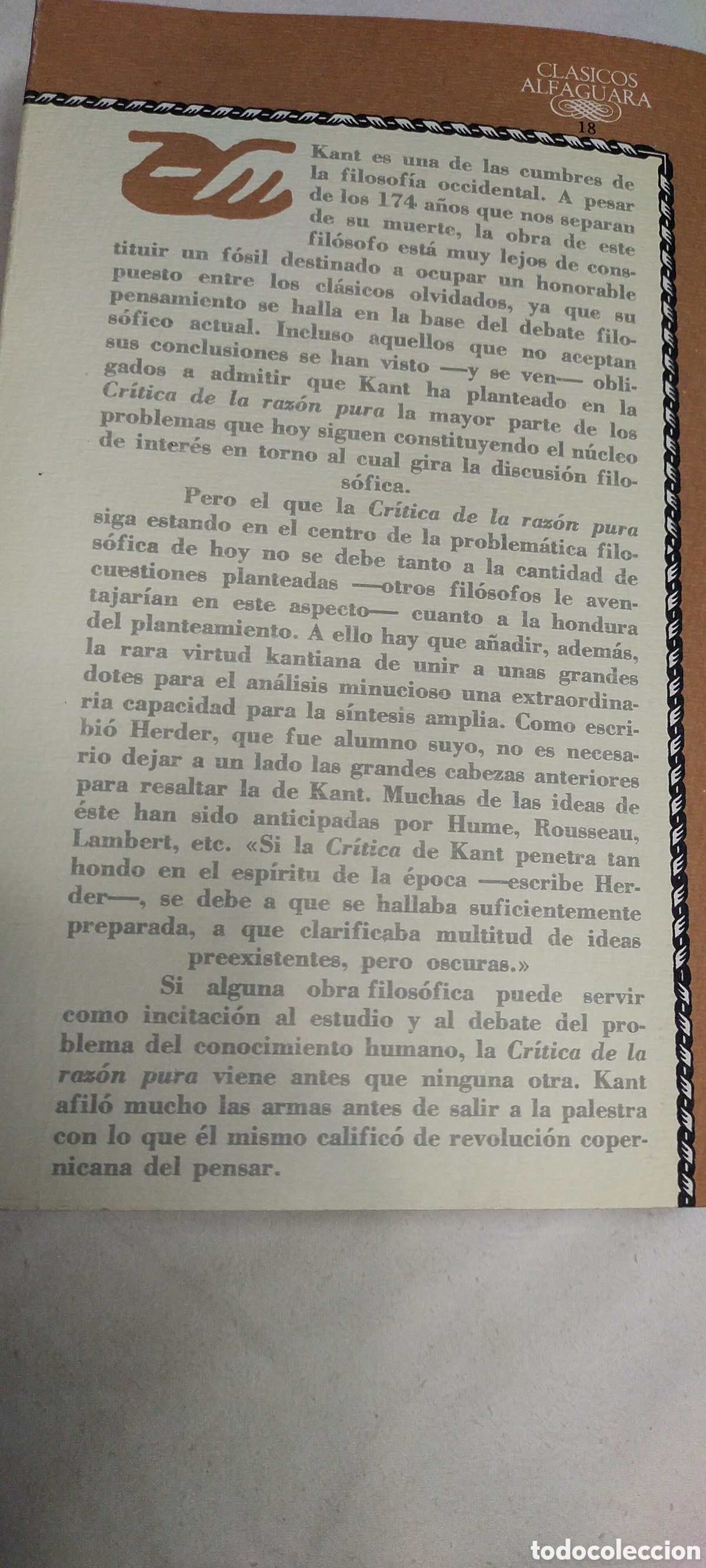 Libros de segunda mano: Cr&iacute;tica de la raz&oacute;n pura Immanuel kant - Foto 5