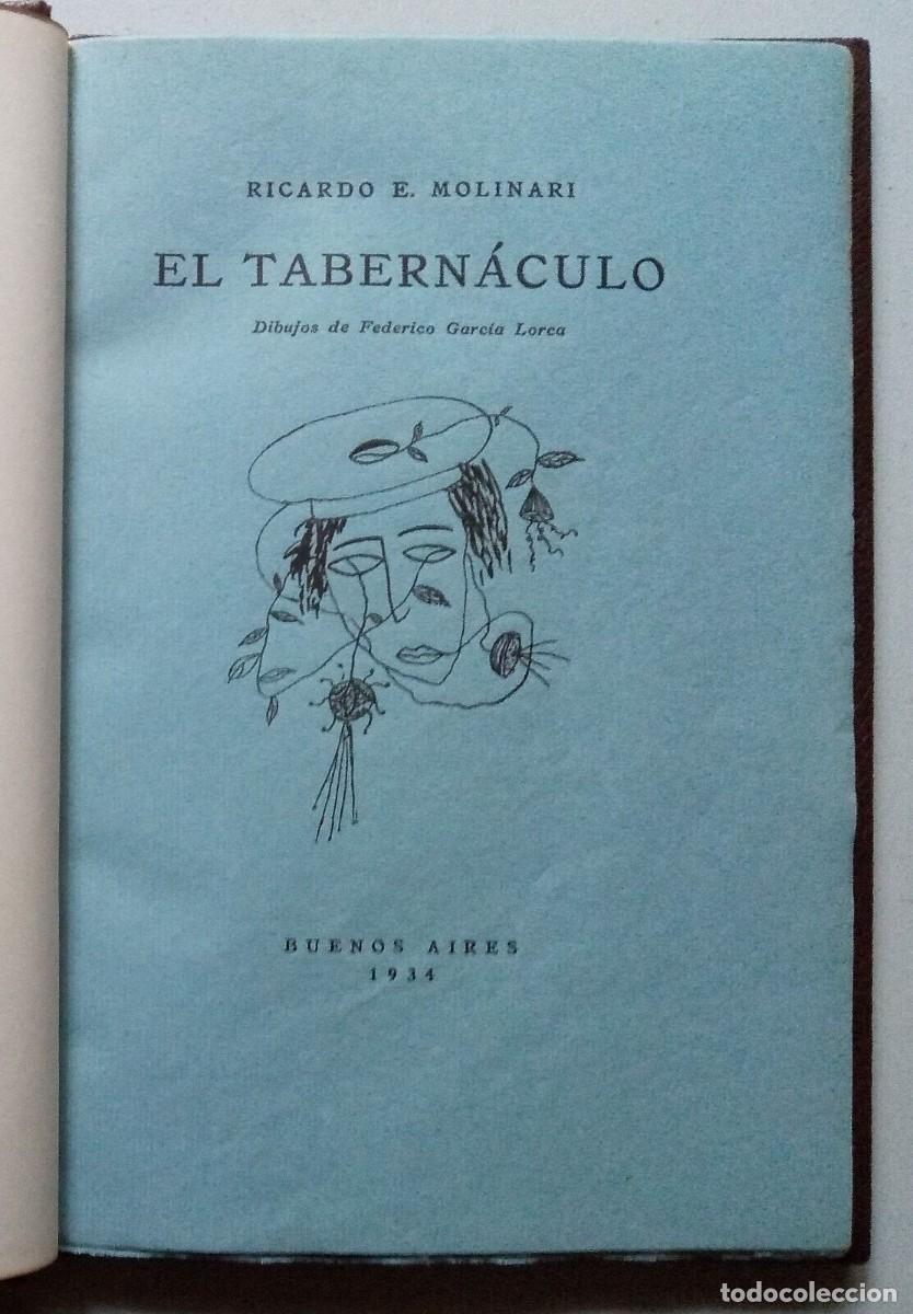 Libros de segunda mano: Ricardo Molinari - El Tabern&aacute;culo - Federico Garc&iacute;a Lorca - 1934 - - Foto 1