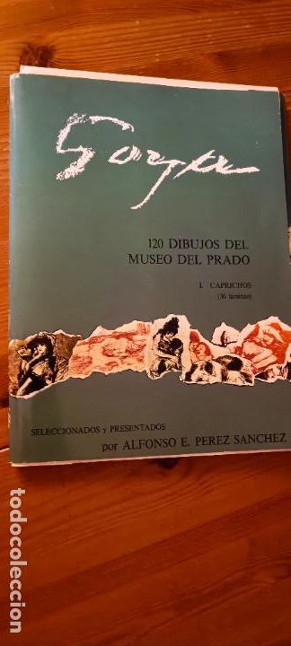 Libros de segunda mano: 120 dibujos del Museo del Prado. 36 caprichos de Goya n&uacute;meradas del 1 al 36