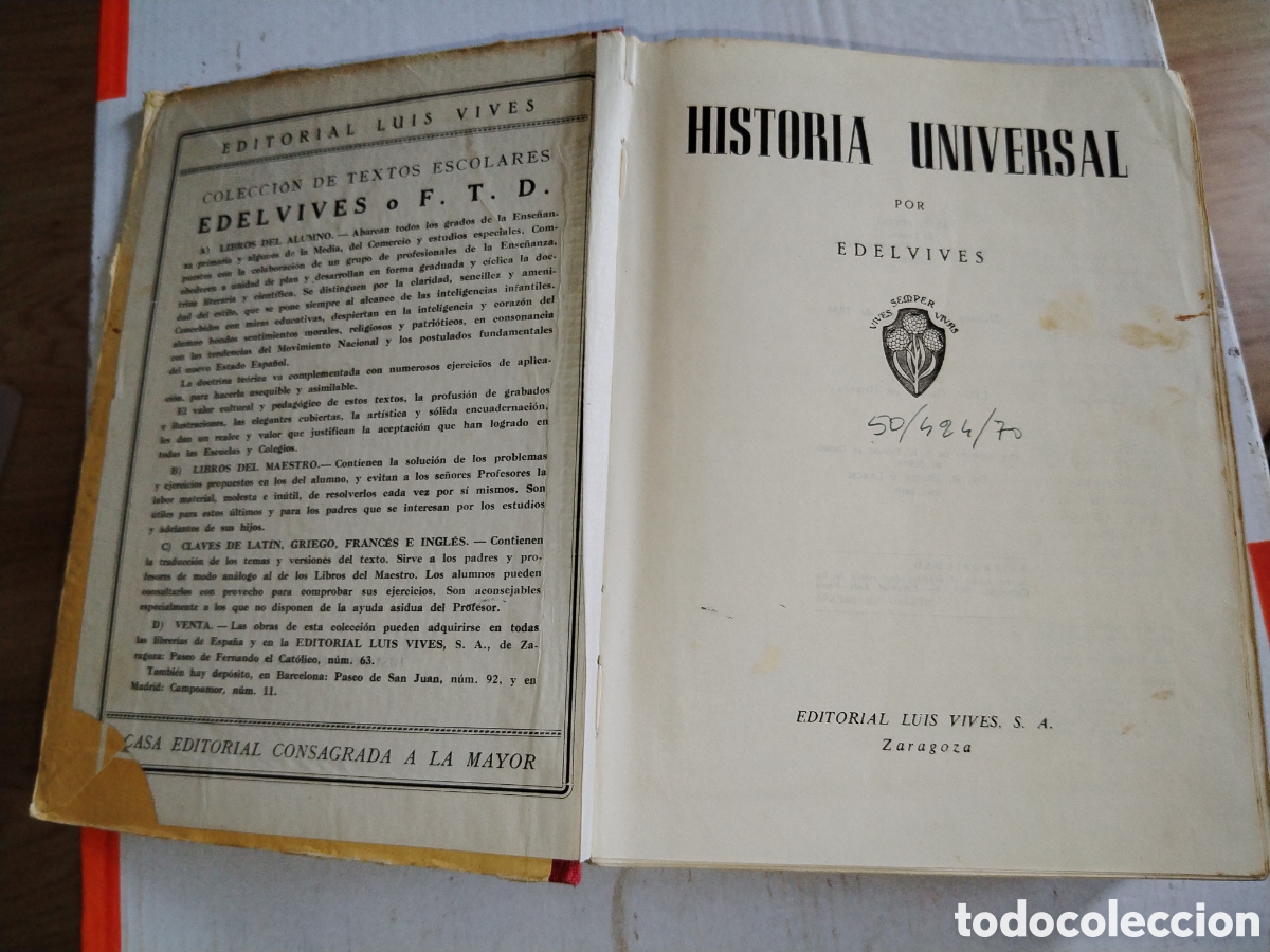 Libros de segunda mano: Historia universal. Luis Vives. 1950 - Foto 4