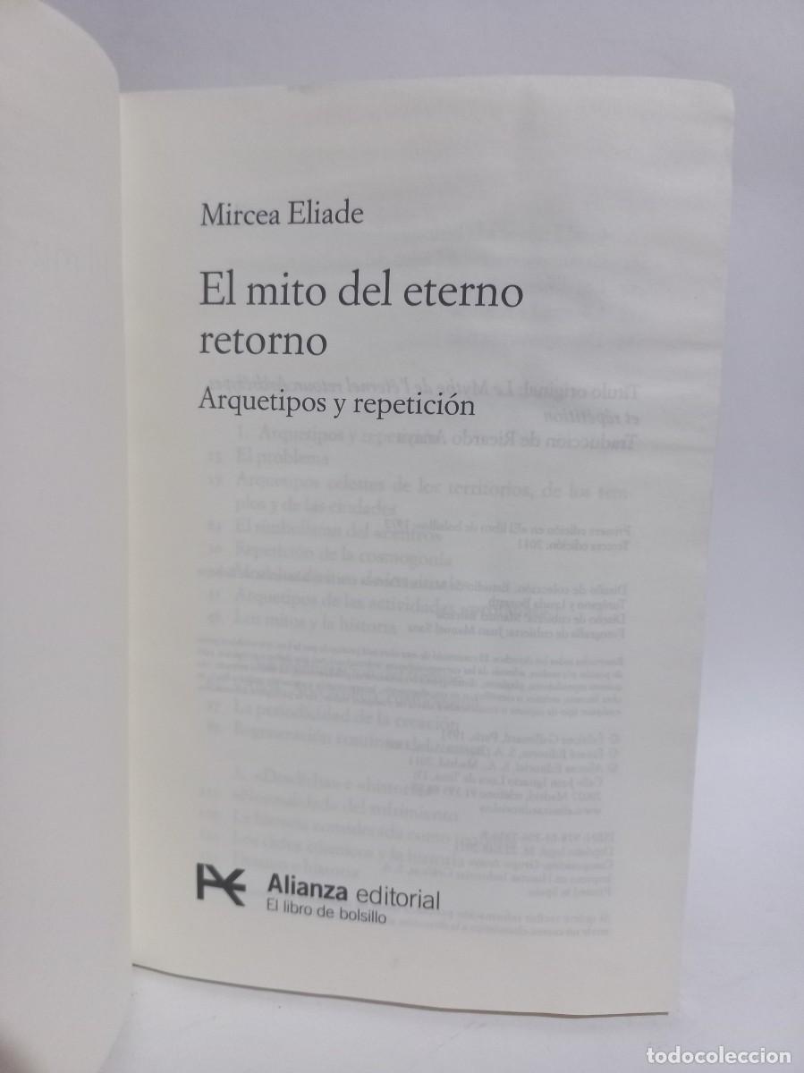 Libros de segunda mano: Mircea Eliade - El Mito del Eterno Retorno - 2011 - Foto 2