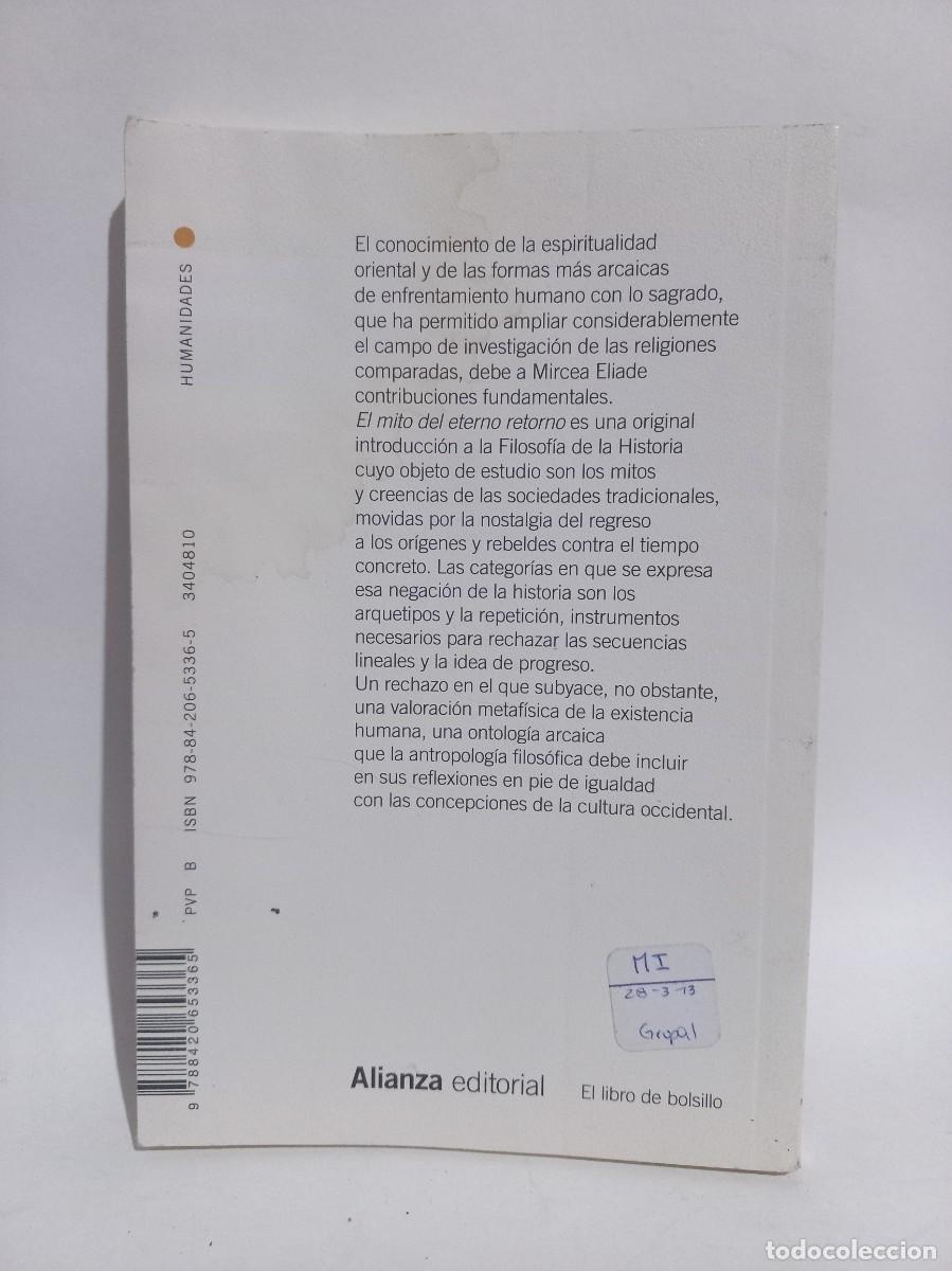 Libros de segunda mano: Mircea Eliade - El Mito del Eterno Retorno - 2011 - Foto 3
