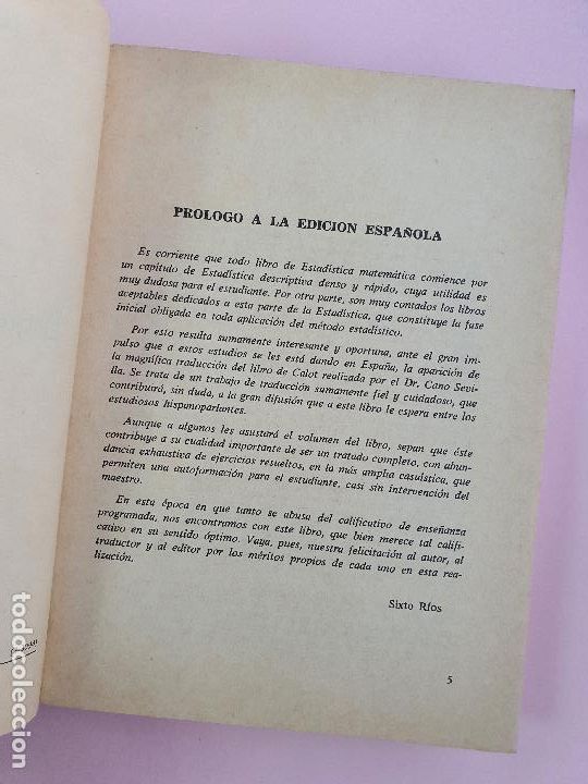 Libros de segunda mano: LIBRO-CURSO DE ESTADISTICA DESCRIPTIVA-G.GALOT-PARANINFO-MADRID 1965 - Foto 10