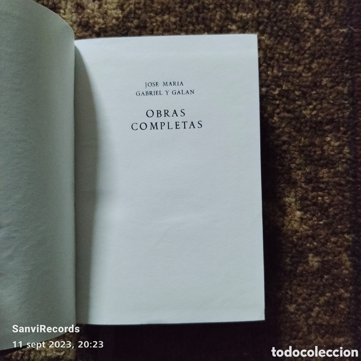 Libros de segunda mano: OBRAS COMPLETAS (GABRIEL Y GAL&Aacute;N) (AGUILAR) - Foto 3