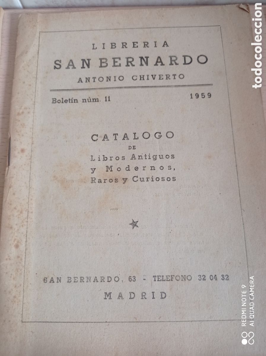 Libros de segunda mano: CAT&Aacute;LOGOS LIBROS ANTIGUOS VAR&Iacute;AS LIBRER&Iacute;AS LOTE DE 6 - Foto 3