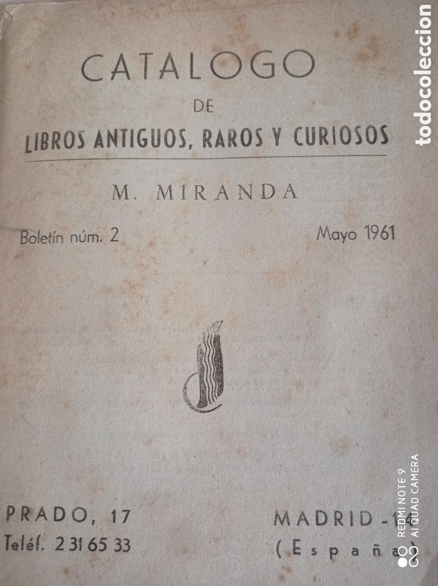 Libros de segunda mano: CAT&Aacute;LOGOS LIBROS ANTIGUOS VAR&Iacute;AS LIBRER&Iacute;AS LOTE DE 6 - Foto 6