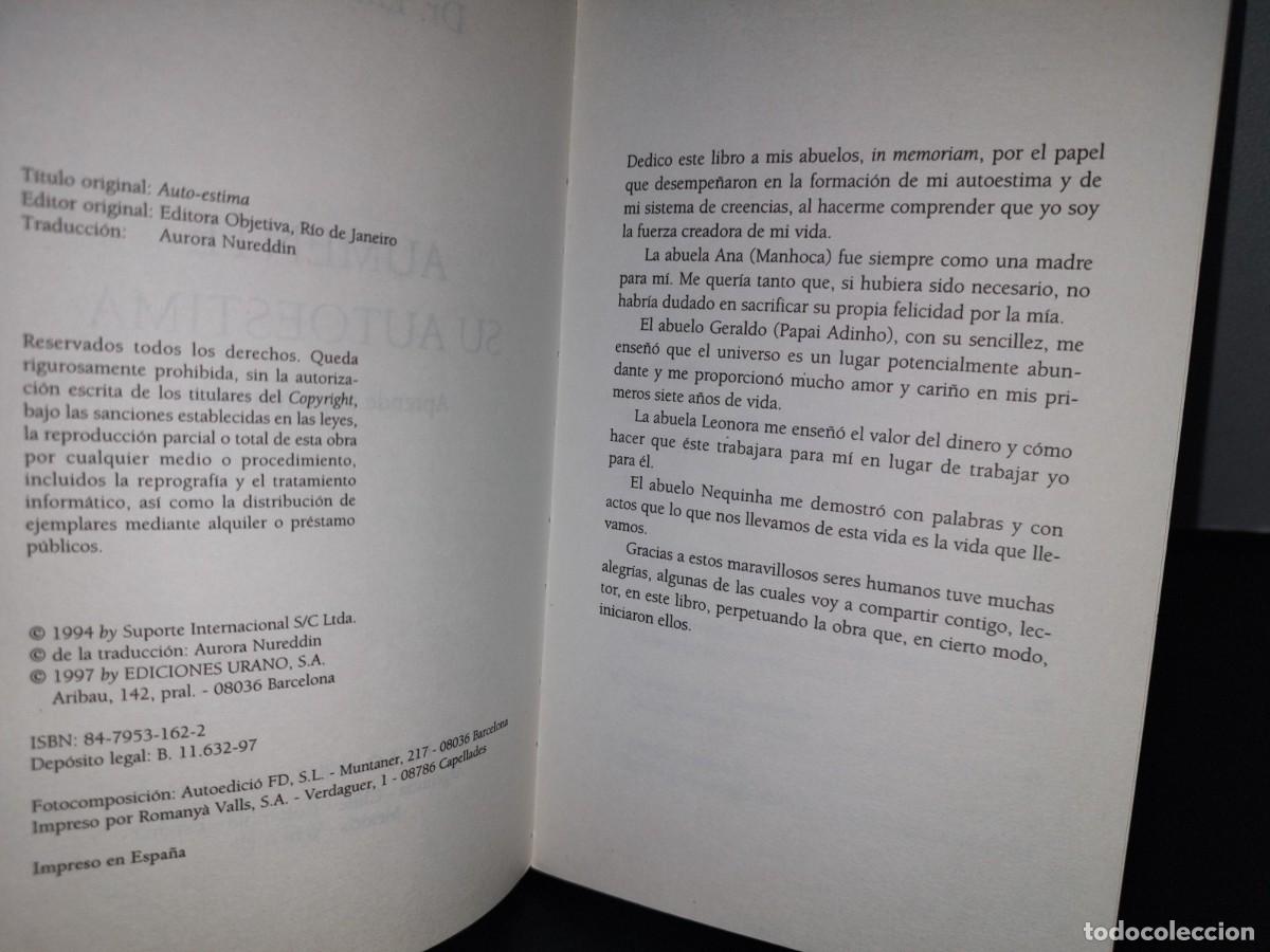Libros de segunda mano: 185- AUMENTE SU AUTOESTIMA - DR. LAIR RIBEIRO - Foto 6