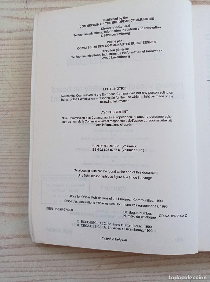 Libros de segunda mano: Glossarium - Buques Pesqueros Y Seguridad A Bordo - 1990 - Foto 2