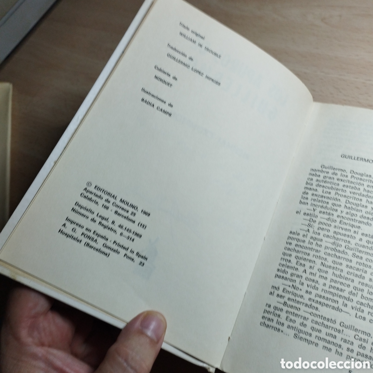 Libros de segunda mano: Los apuros de Guillermo. Richmal Crompton. 1969 - Foto 6