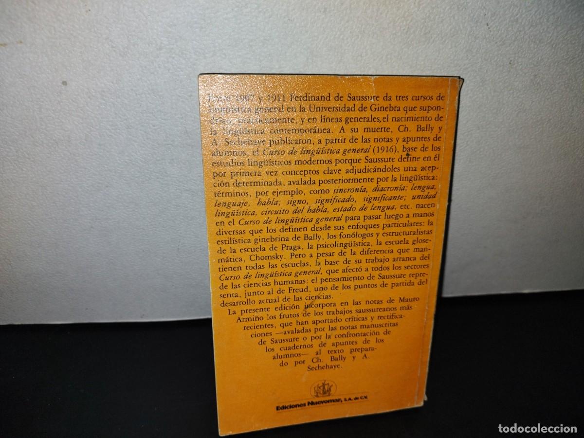 Libros de segunda mano: 186- CURSO DE LING&Uuml;&Iacute;STICA GENERAL - FERDINAND DE SAUSSURE - EDICIONES NUEVOMAR - 80S - Foto 4
