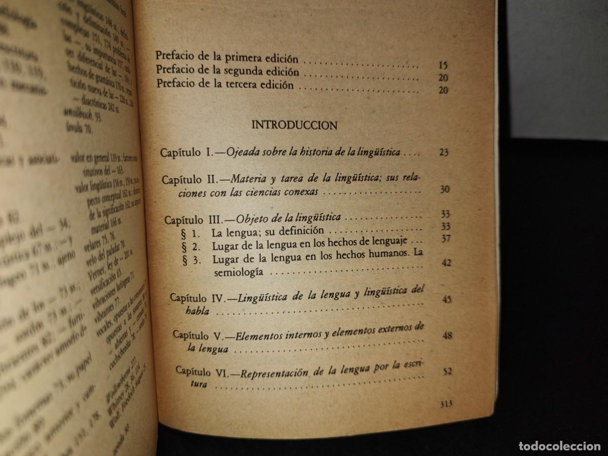 Libros de segunda mano: 186- CURSO DE LING&Uuml;&Iacute;STICA GENERAL - FERDINAND DE SAUSSURE - EDICIONES NUEVOMAR - 80S - Foto 8