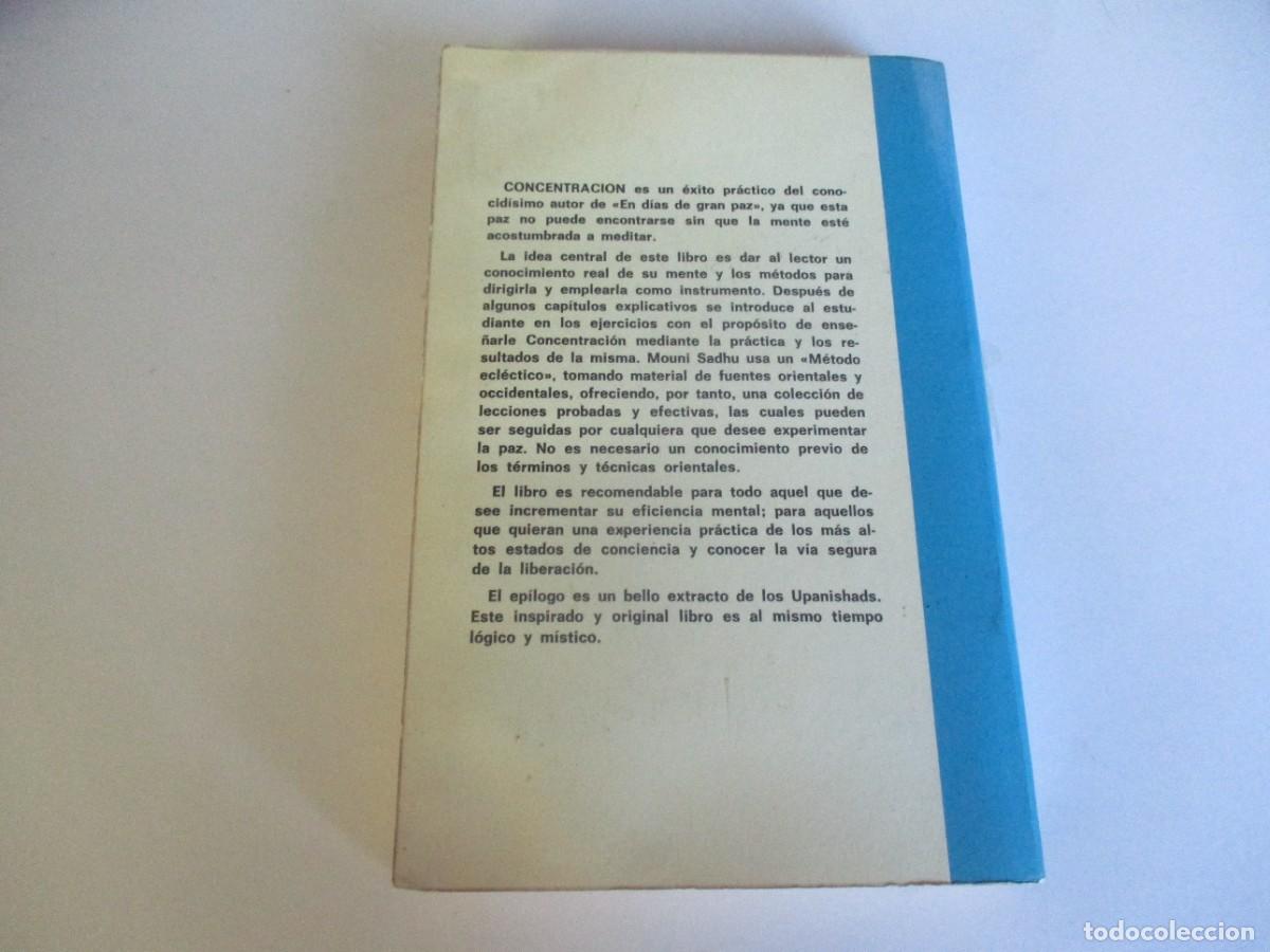 Libros de segunda mano: MOUNI SADHU Concentraci&oacute;n W22258 - Foto 2
