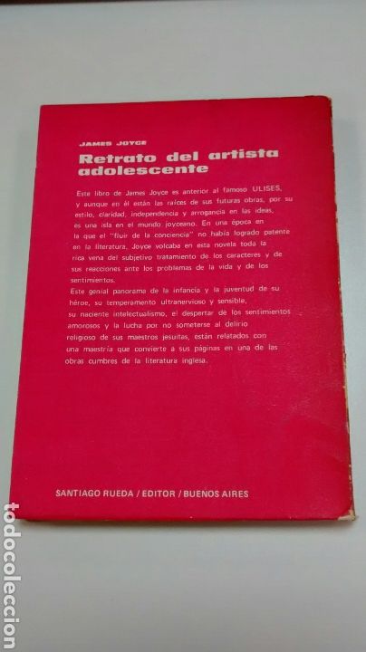 Libros de segunda mano: RETRATO DEL ARTISTA ADOLESCENTE DE JAMES JOYCE (RUEDA) - Foto 2