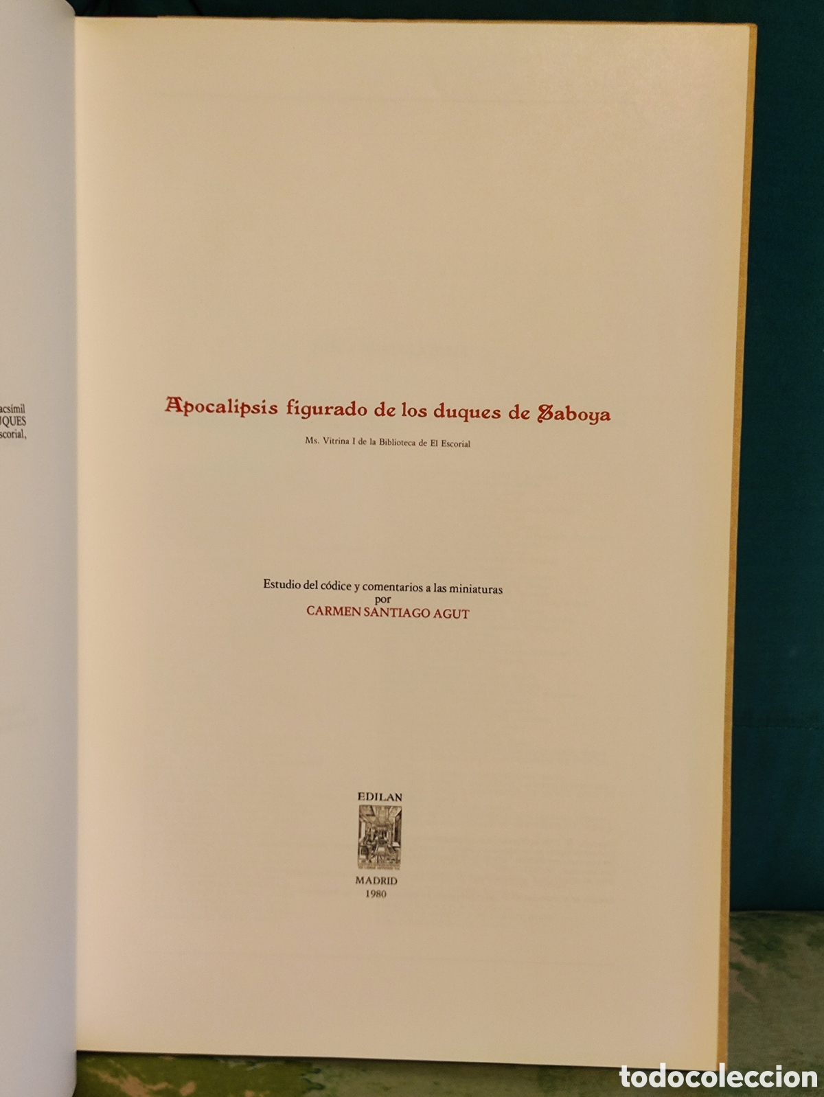 Libros de segunda mano: Facs&iacute;mil, APOCALIPSIS FIGURADO DE LOS DUQUES DE SABOYA (Edici&oacute;n facs&iacute;mil) 1980. - Foto 9