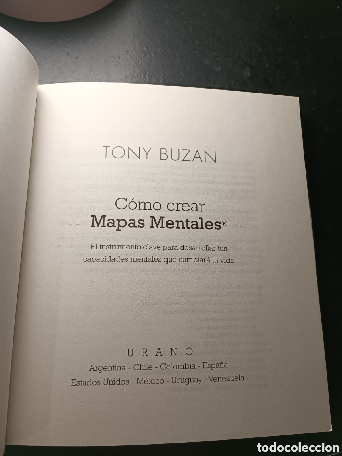 Libros de segunda mano: C&oacute;mo crear Mapas mentales Tony buzan Urano 2007 - Foto 2