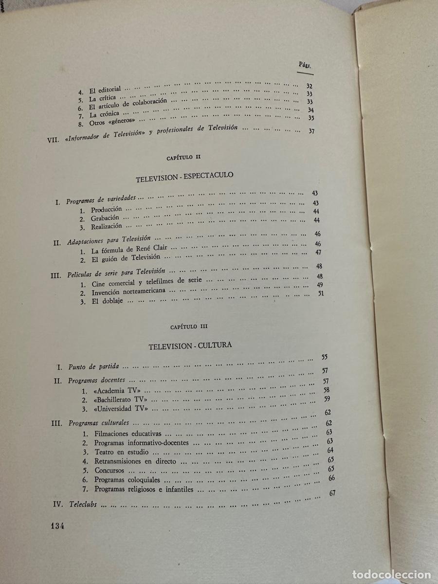 Libros de segunda mano: La Televisi&oacute;n Miguel Perez Calderon 1965 - Foto 4