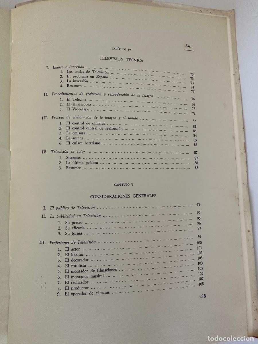 Libros de segunda mano: La Televisi&oacute;n Miguel Perez Calderon 1965 - Foto 5