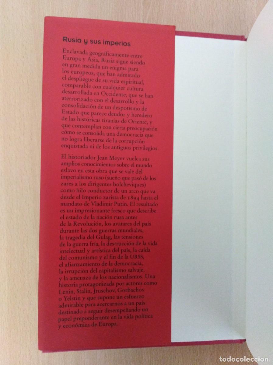 Libros de segunda mano: RUSIA Y SUS IMPERIOS (1894-2005). Jean Meyer. C&iacute;rculo de Lectores - Foto 5
