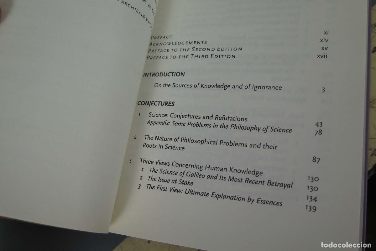 Libros de segunda mano: Conjectures and Refutations. Karl Raimund Popper - Foto 2