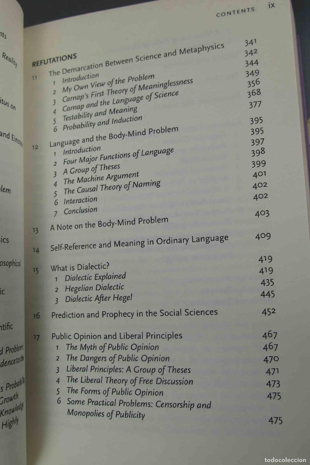 Libros de segunda mano: Conjectures and Refutations. Karl Raimund Popper - Foto 4