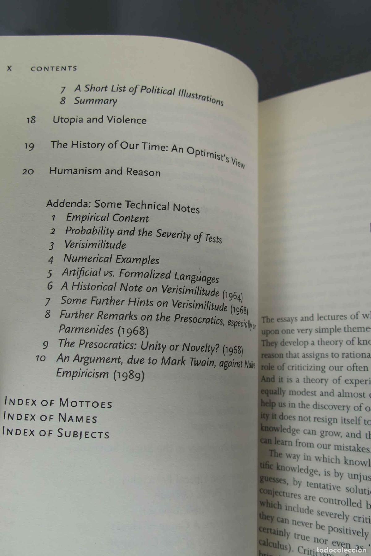 Libros de segunda mano: Conjectures and Refutations. Karl Raimund Popper - Foto 5