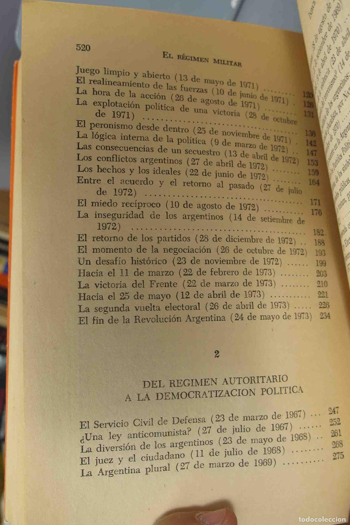 Libros de segunda mano: El regimen militar 1966-1973. Botana - Foto 3