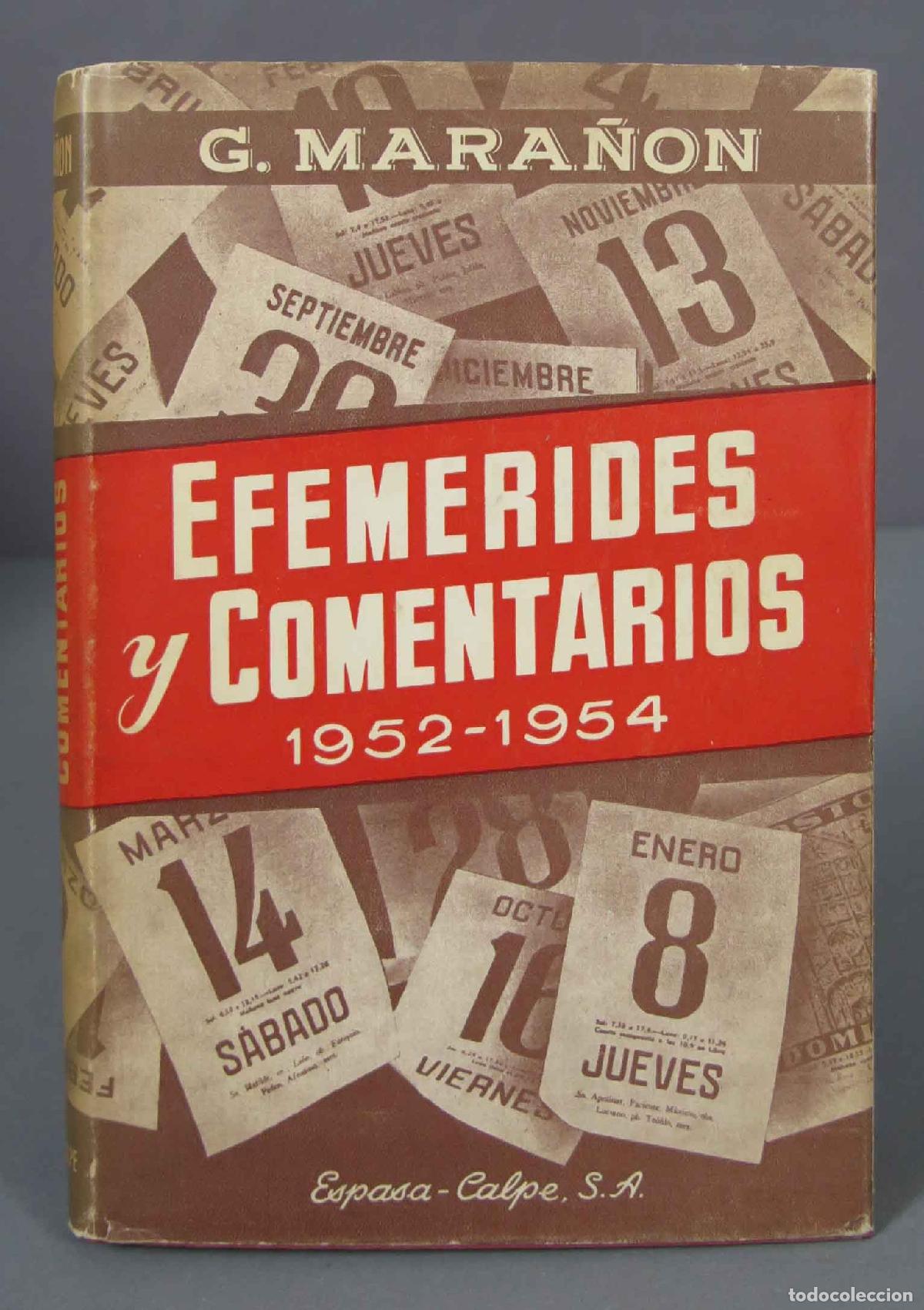 Libros de segunda mano: Efem&eacute;rides y comentarios. Mara&ntilde;&oacute;n - Foto 1