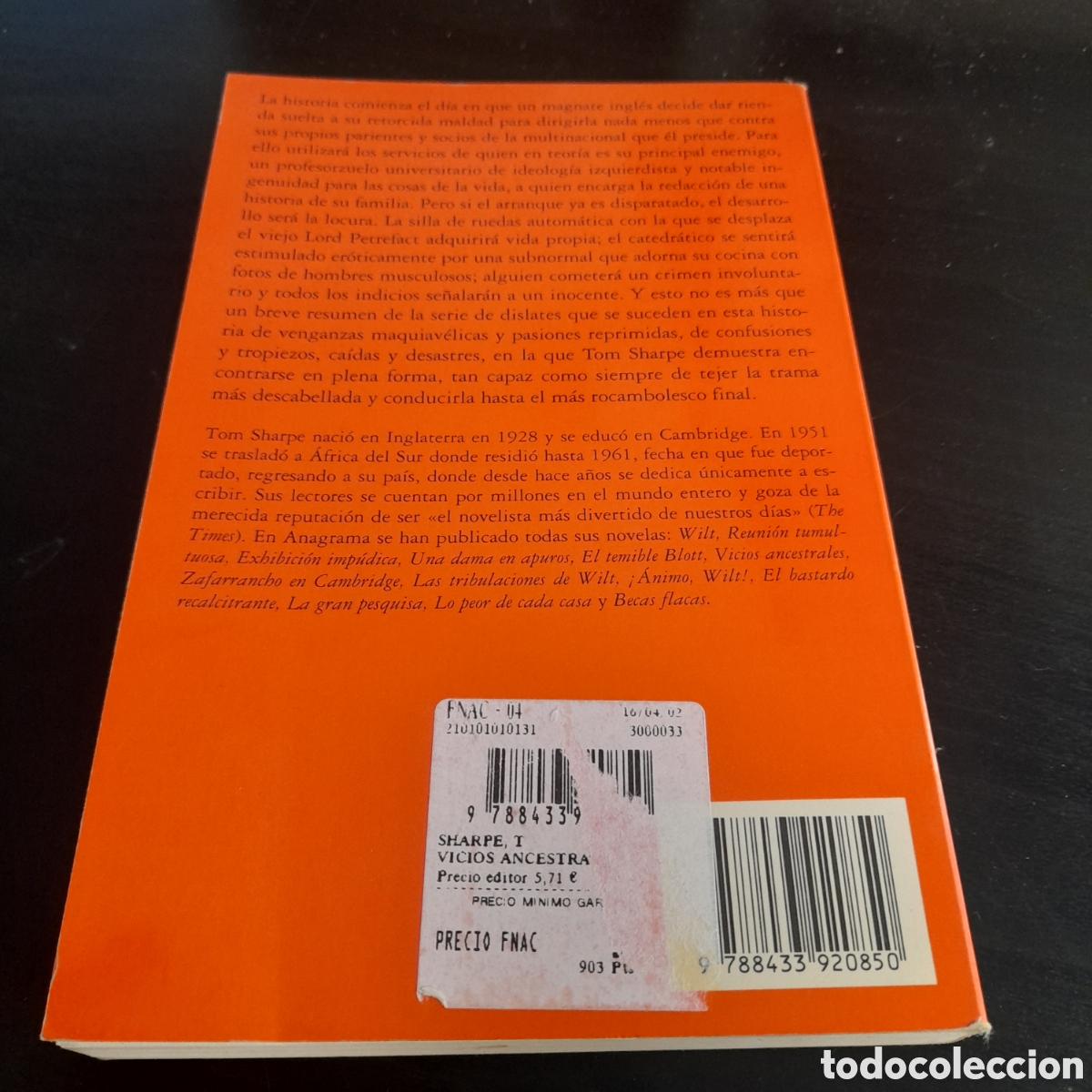 Libros de segunda mano: Vicios ancestrales. Tom sharpe. Compactos anagrama - Foto 4