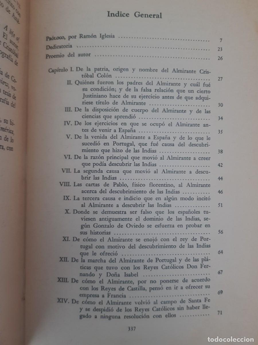 Libros de segunda mano: VIDA DEL ALMIRANTE DON CRISTOBAL COLON. AUTOR: HERNANDO COLON - Foto 2